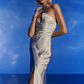 Blaise Asymmetric Neckline Maxi Dress Pearl - thumbnail 6