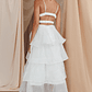 Made For You Tiered Ruffle Midi Dress White - thumbnail 2