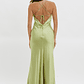 Alora Tie-Up Back Maxi Dress Olive - thumbnail 2