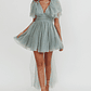 Star Power Tulle Train Mini Dress Pistachio - thumbnail 1
