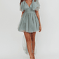 Star Power Tulle Train Mini Dress Pistachio - thumbnail 4