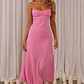 Nerida Twist Back Maxi Dress Pink - thumbnail 3