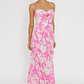 Amanie Ruched Waist Maxi Dress Pink - thumbnail 5