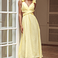 Madara Laced Back Ruffle Dress Yellow - thumbnail 1