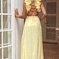 Madara Laced Back Ruffle Dress Yellow - thumbnail 3