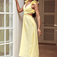 Madara Laced Back Ruffle Dress Yellow - thumbnail 6