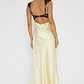 Claribel Lace Bust Maxi Dress Lemon - thumbnail 2