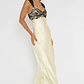 Claribel Lace Bust Maxi Dress Lemon - thumbnail 3