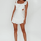 Porcia Tied Back Frill Dress White - thumbnail 2