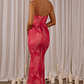 Teava Laced Waist Maxi Dress Abstract Pink - thumbnail 2