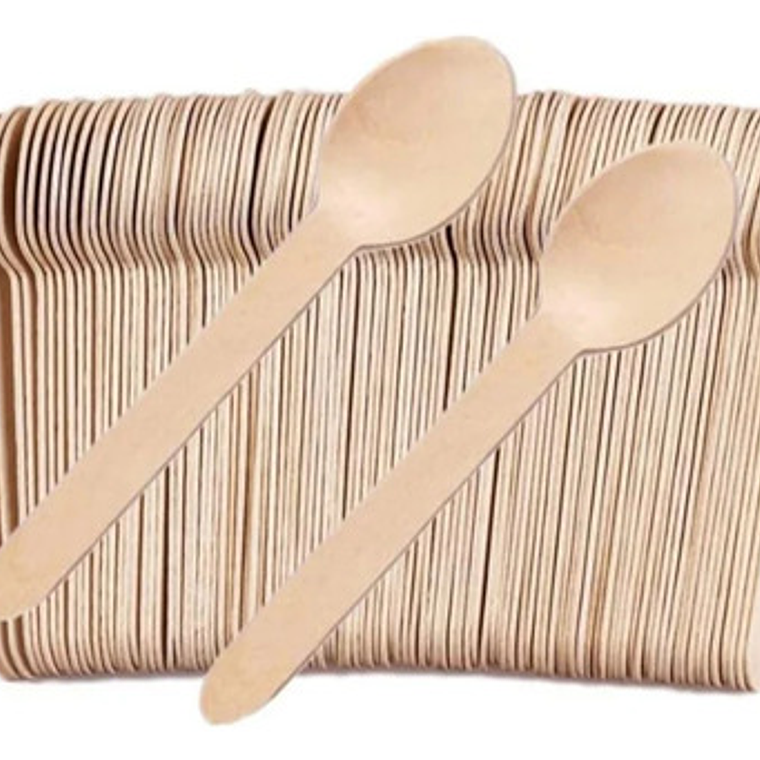 Cucharas De Madera Desechables Ecologicos 2