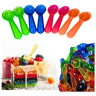 Cucharitas De Colores Para Helados 1000 Unid