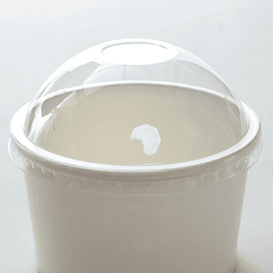Pote Polipapel Para Helado Con Tapa 8 Oz / 240 Cc