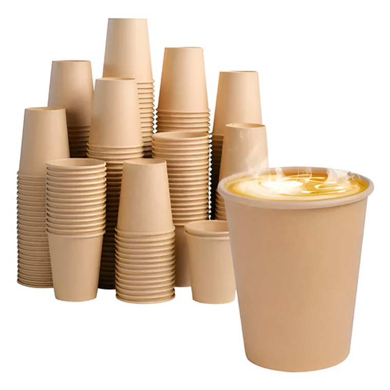 Vaso Polipapel Doble Capa Kraft 8 Oz (240 Cc) Cafe / Te 2