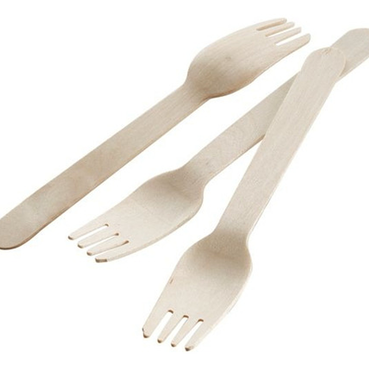 Tenedores De Madera Desechables Ecologicos 2