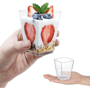 Vaso Pocillo Shot Acrilico Sin Tapa 150 Ml / 5 Oz Postre Reposteria