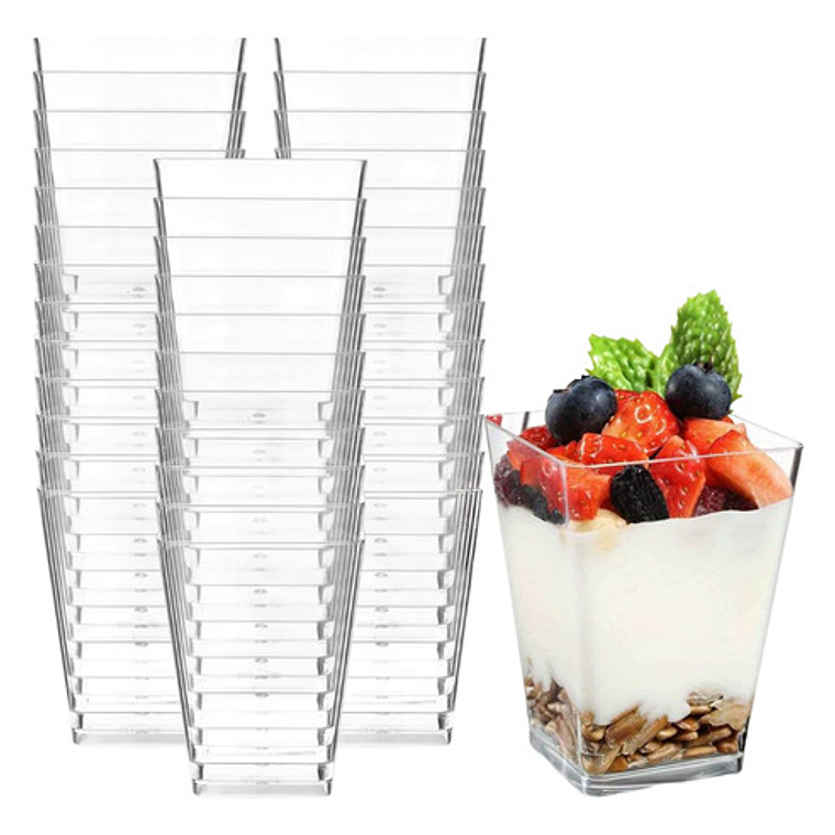 Vaso Pocillo Shot Acrilico Sin Tapa 150 Ml / 5 Oz Postre Reposteria 5