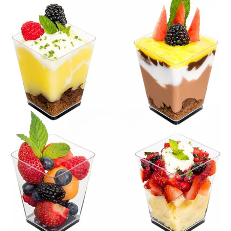 Vaso Pocillo Shot Acrilico Sin Tapa 150 Ml / 5 Oz Postre Reposteria 7