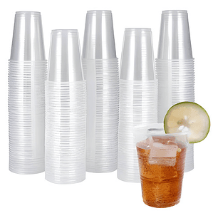 Vaso Plástico Fiesta Transparente 10 Oz / 300cc