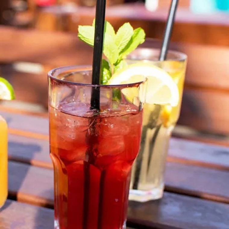 Bombilla Gruesa De Papel Negro 20cm x 6mm 2