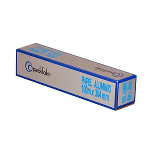 Papel - Rollo De Aluminio 100 Metros X 30cm (caja Con Corte)