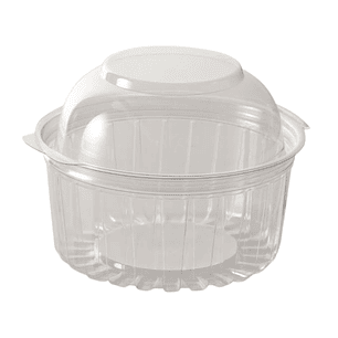 Pote Contenedor Bisagra C/tapa Domo (40-12 DL) 350grs / 12 Oz