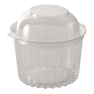 Pote Contenedor Bisagra C/tapa Domo (40-16 DL) 450grs / 16oz