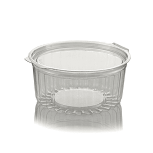 Pote Contenedor Bisagra 8 Oz (40-8fl-) 225 Gramos