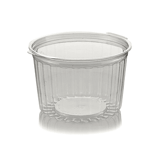 Pote Contenedor Bisagra 12 Oz (40-12fl-) 350 Gramos