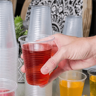 Vaso Plástico Fiesta Transparente 12 Oz / 350cc