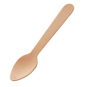 Cucharita De Madera Desechables Para Te / Cafe
