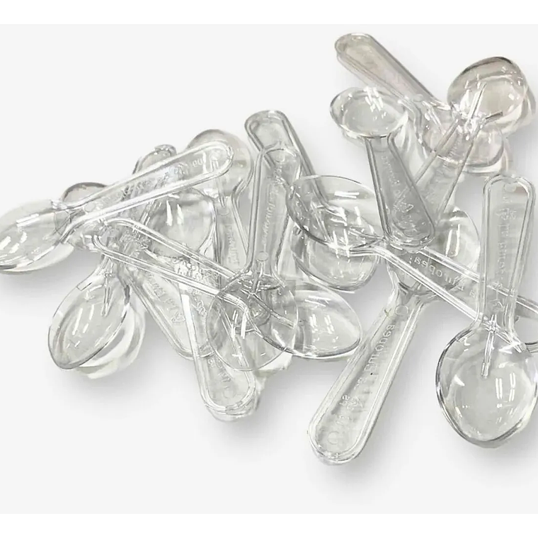Cucharitas Transparentes Para Helados / Postres 3