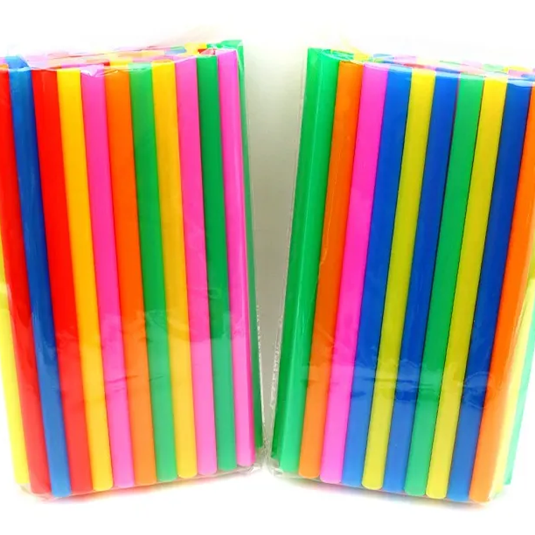 Bombillas Plasticas Gruesa Colores Surtidos 8 Cm X 20,5Cm 3