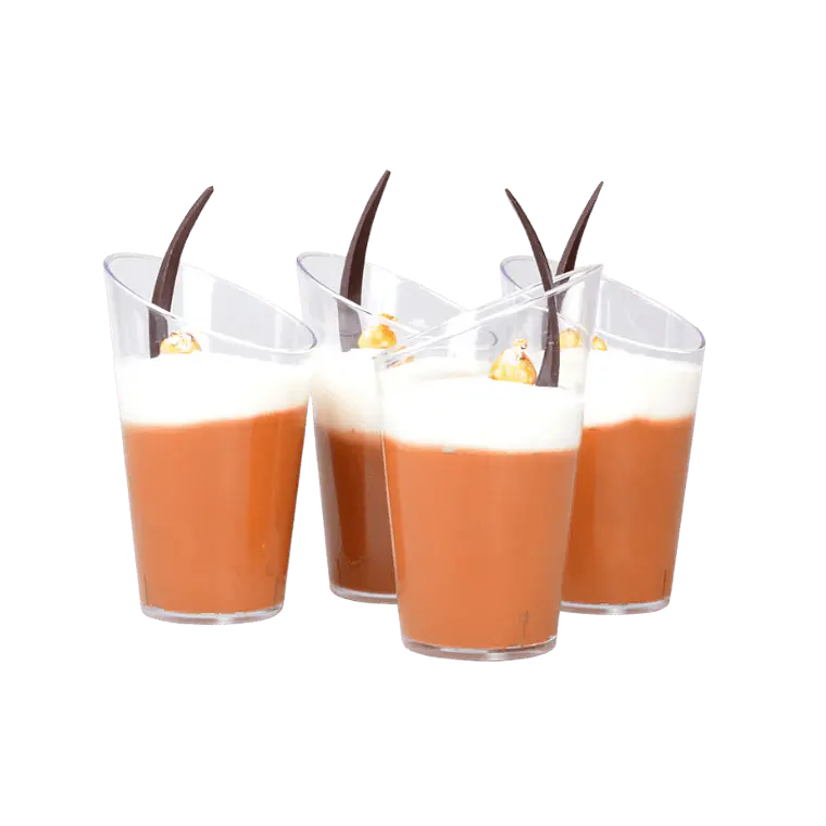 Pote Acrilico Reposteria C/ Tapa 60Ml Redondo Banqueteria / Postres 2