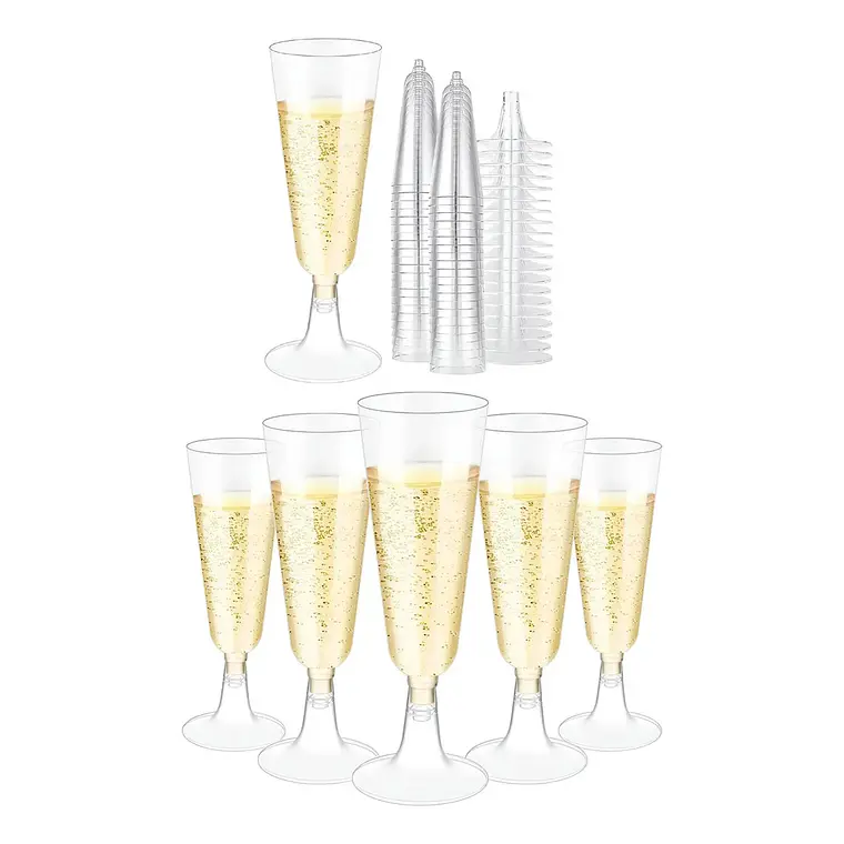 Copas De Champagne / Champaña Acrilicas 5oz/162ml 2