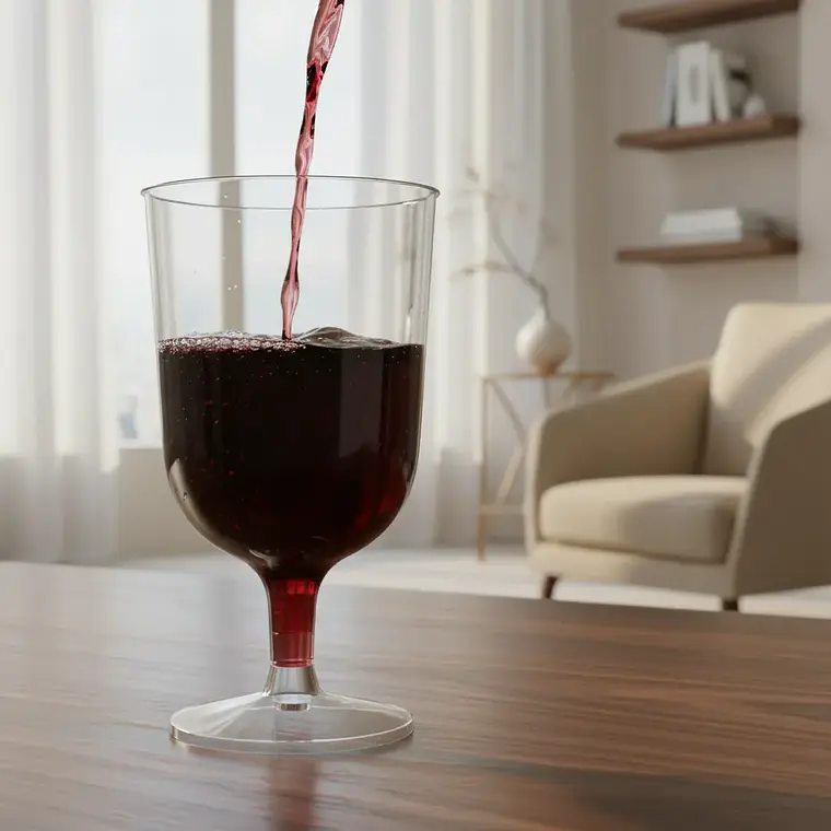 Copa de Vino Acrilica Transparente 6oz/177ml 2