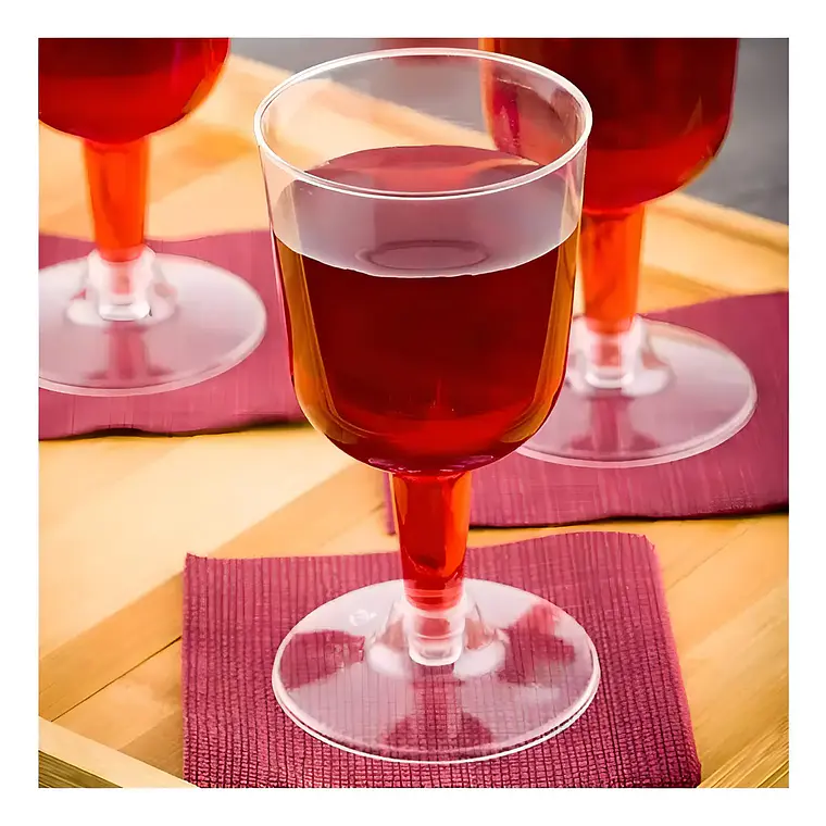 Copa de Vino Acrilica Transparente 6oz/177ml 3