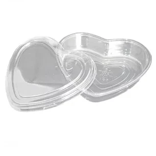 Envase Dulce Corazon Pequeño Transparente C/tapa