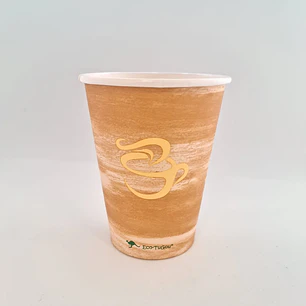 Vaso PLA 12 onzas 350ml Ecologicos Biodegradables Caja 1000 Unid