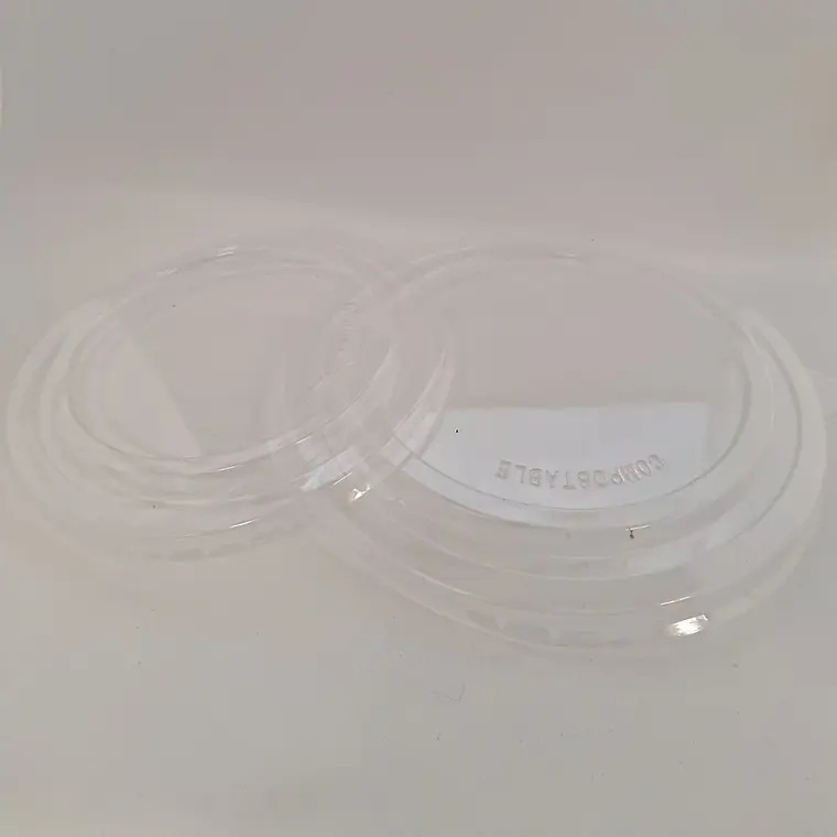 Envase Bowl Kraft PLA Biodegradable 1300 Cc / 44 Oz Con Tapas 2