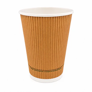 Vaso Ripple Compostable Wared Base 12 oz - 350 ml x 500 Unid