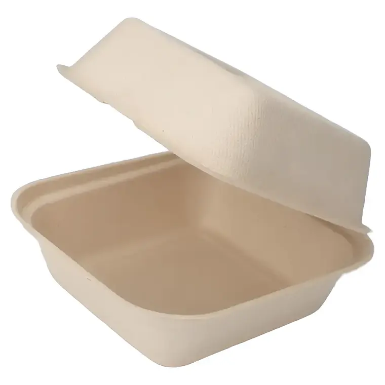 Porta Sandwich Grande Bagasse Biodegradable x 500 Unid 1
