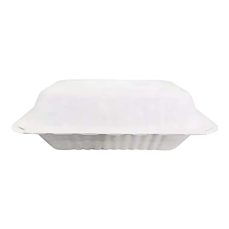 Porta Colacion Rectangular Biodegradable Compostable x 200 Unid 2