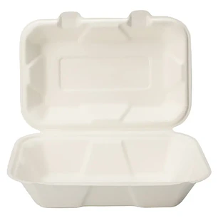 Porta Colacion Rectangular Biodegradable Compostable x 200 Unid
