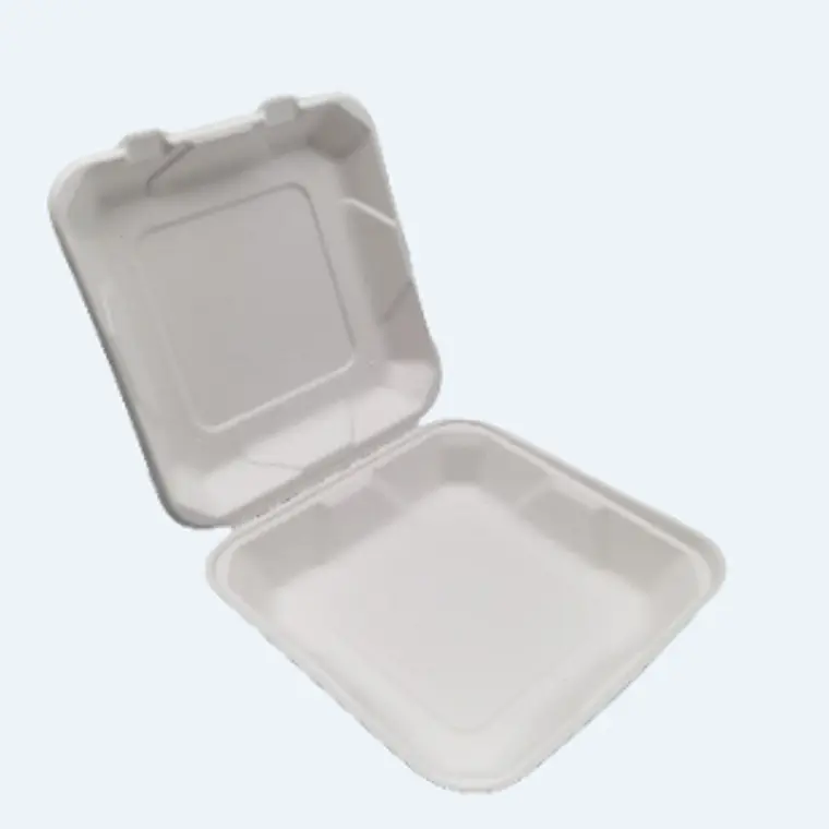 Porta Colacion Cuadrado Grande Biodegradable Compostable x 200 Unid 1