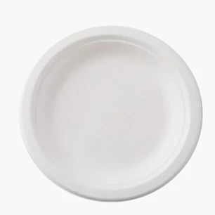 Plato Blanco 18 Cm Compostable - Biodegradable