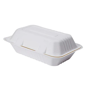 Envase Caja Compostable 750 Cc Para Alimentos x 250 Unid