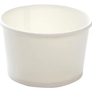 Pote Pla Compostable Blanco Vasos Para Helado 8 Oz / 240 Cc