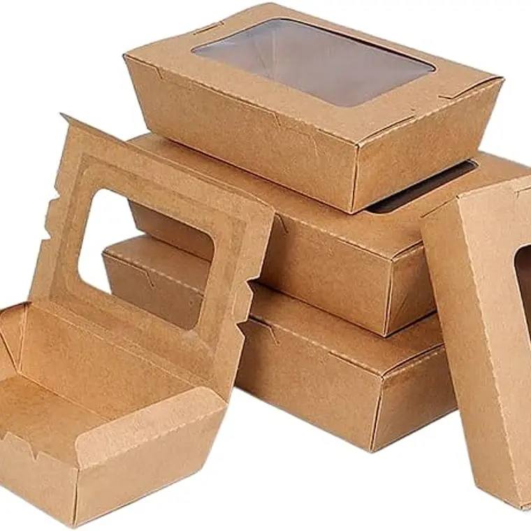 Caja Kraft Con Ventana Pvc Multiuso 700 Ml 3