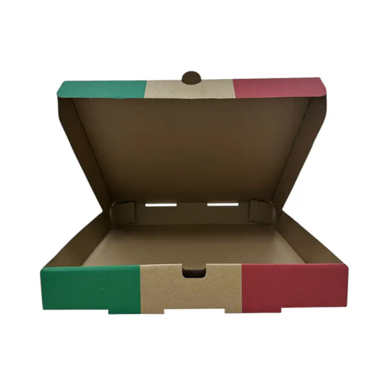 Caja Pizza Pequeña Italia 25cmx25cm x 50 Unidades 2